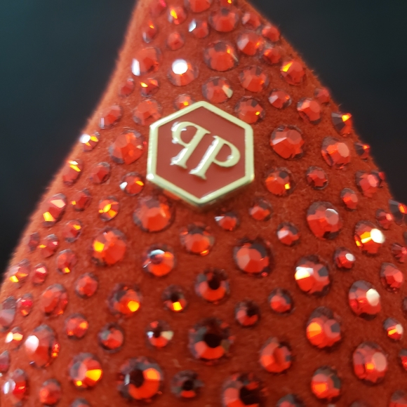 π₯HPπ₯Philipp Plein Red Jeweled Stiletto - Picture 8 of 15